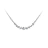 Zlatý dámský náhrdelník DF 4216, bílé zlato, s brilianty