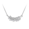 Zlatý dámský náhrdelník DF 4217, bílé zlato, s brilianty