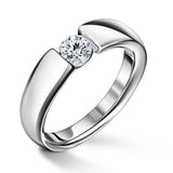 Diona | Zásnubní prsten se středovým diamantem 0.400ct, bílé zlato