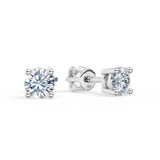 Zlaté dámske náušnice DF 3685, diamant, biele zlato