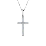 Přívěsek DF 4317, bílé zlato s diamanty