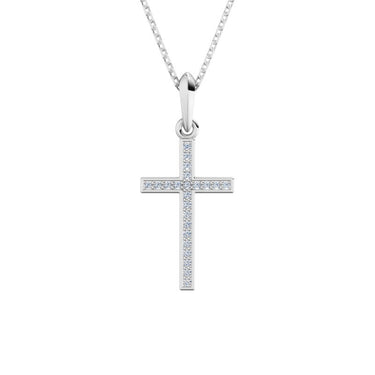 Přívěsek DF 4317, bílé zlato s diamanty