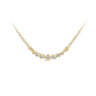 Zlatý dámský náhrdelník DF 4216, žluté zlato, s brilianty