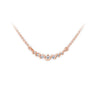 Zlatý dámský náhrdelník DF 4216, růžové zlato, s brilianty