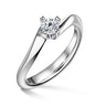 Freya | Zásnubní prsten se středovým diamantem 0.258ct, bílé zlato
