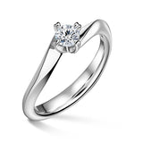 Freya | Zásnubní prsten se středovým diamantem 0.258ct, bílé zlato