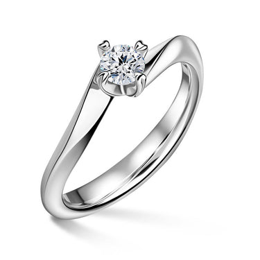 Freya | Zásnubní prsten se středovým diamantem 0.258ct, bílé zlato