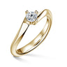 Freya | Zásnubní prsten se středovým diamantem 0.258ct, žluté zlato