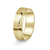 Prsten Danfil DF07/P žluté zlato 585/1000 povrch brus