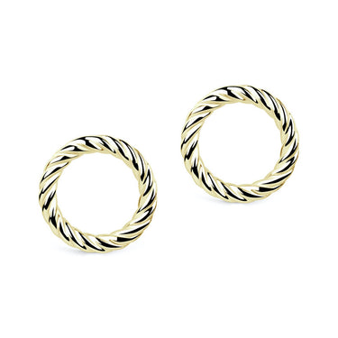 Náušnice Danfil DLE/B4474 (balonek) žluté zlato 585/1000 s bez kamene povrch lesk