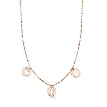 Zlatý náhrdelník Danfil DLP 5113 růžové zlato