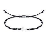 Náramek se zlatým křížkem Danfil DLB5191, bílé zlato