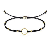 Náramek se zlatým krouceným kroužkem Danfil DLB5193, žluté zlato