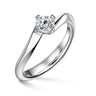 Freya | Zásnubní prsten se středovým diamantem 0.520ct, bílé zlato
