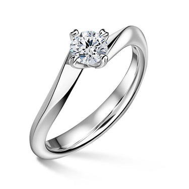 Freya | Zásnubní prsten se středovým diamantem 0.520ct, bílé zlato
