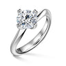 Freya | Zásnubný prsteň so stredovým diamantom 1.900ct, biele zlato