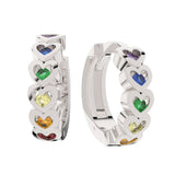 Dětské náušnice Cutie kroužky C3339 z bílého zlata