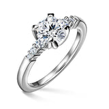 Sierra | Zásnubní prsten se středovým kamenem 1.310ct, bílé zlato, s diamanty