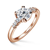 Sierra | Zásnubní prsten se středovým kamenem 1.310ct, růžové zlato, s diamanty