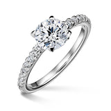 Aria | Zásnubní prsten se středovým kamenem 1.310ct, bílé zlato, s diamanty