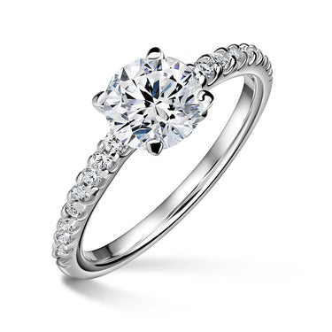 Aria | Zásnubní prsten se středovým kamenem 1.310ct, bílé zlato, s diamanty