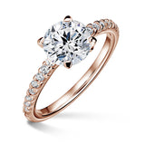 Aria | Zásnubný prsteň so stredovým kameňom 1.900ct, ružové zlato, s diamantmi