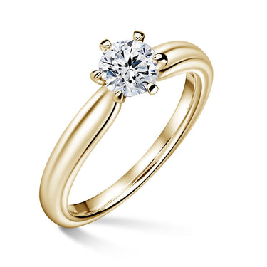 Florence | Zásnubní prsten se středovým diamantem 0.520ct, žluté zlato