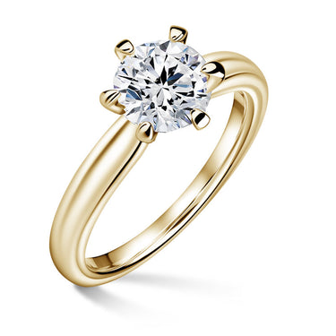 Florence | Zásnubní prsten se středovým diamantem 1.000ct, žluté zlato