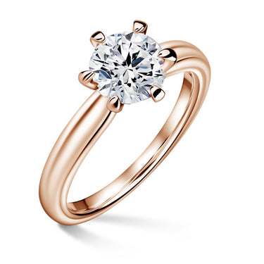 Florence | Zásnubní prsten se středovým diamantem 1.000ct, růžové zlato