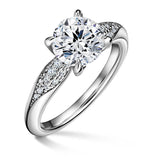 Luna | Zásnubný prsteň so stredovým kameňom 1.900ct, biele zlato, s diamantmi