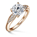 Luna | Zásnubný prsteň so stredovým kameňom 1.900ct, ružové zlato, s diamantmi