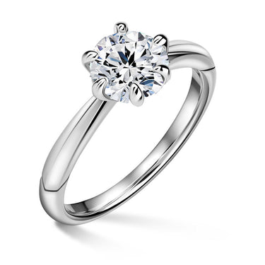 Minerva | Zásnubní prsten se středovým diamantem 1.000ct, bílé zlato