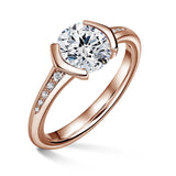 Harmonia | Zásnubný prsteň so stredovým kameňom 1.900ct, ružové zlato, s diamantmi