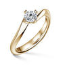 Freya | Zásnubní prsten se středovým diamantem 0.520ct, žluté zlato