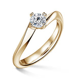 Freya | Zásnubní prsten se středovým diamantem 0.520ct, žluté zlato