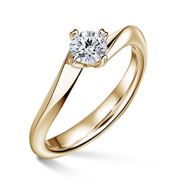Freya | Zásnubní prsten se středovým diamantem 0.520ct, žluté zlato