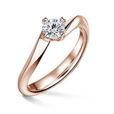 Freya | Zásnubní prsten se středovým diamantem 0.520ct, růžové zlato