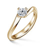 Freya | Zásnubní prsten se středovým diamantem 0.700ct, žluté zlato