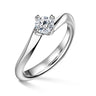 Freya | Zásnubní prsten se středovým diamantem 0.700ct, bílé zlato