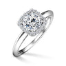 Odette | Zásnubní prsten se středovým diamantem 1.000ct, bílé zlato, s diamanty