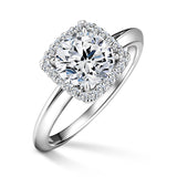 Odette | Zásnubní prsten se středovým diamantem 1.310ct, bílé zlato, s diamanty