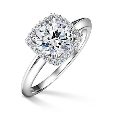 Odette | Zásnubní prsten se středovým diamantem 1.310ct, bílé zlato, s diamanty