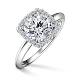 Odette | Zásnubný prsteň so stredovým diamantom 1.900ct, biele zlato, s diamantmi