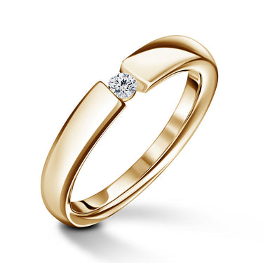 Diona | Zásnubní prsten se středovým diamantem 0.055ct, žluté zlato