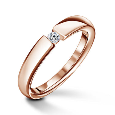 Diona | Zásnubní prsten se středovým diamantem 0.055ct, růžové zlato