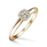 Odette | Zásnubní prsten se středovým diamantem 0.145ct, žluté zlato, s diamanty