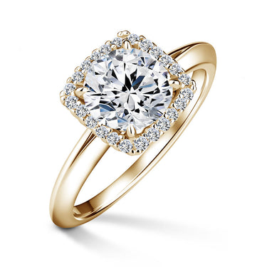 Odette | Zásnubní prsten se středovým diamantem 1.310ct, žluté zlato, s diamanty