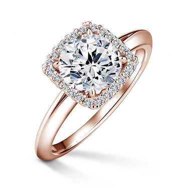 Odette | Zásnubní prsten se středovým diamantem 1.310ct, růžové zlato, s diamanty