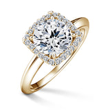 Odette | Zásnubný prsteň so stredovým diamantom 1.900ct, žlté zlato, s diamantmi
