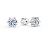 Dámské náušnice DF 3696 z bílého zlata s diamanty o celkové váze 1.04 ct
